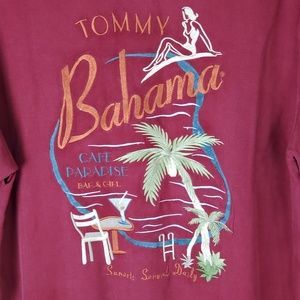 Tommy Bahama Embroidered 100% Silk Medium Shirt